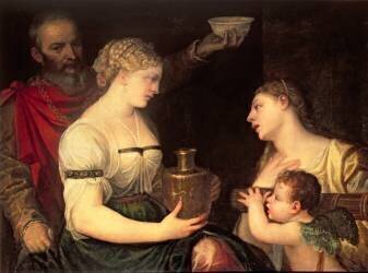 Allegory of Married life depicting the Gods Vesta (Alessandro Varotari) - Muzeo.com