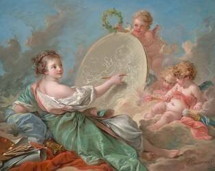 Allegory of Painting (François Boucher) - Muzeo.com