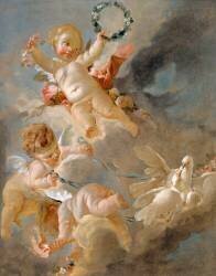 Amours dans les nuages (François Boucher) - Muzeo.com