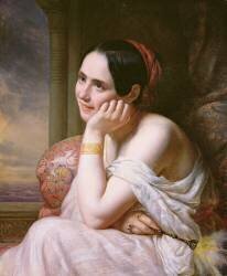 An Odalisque (Charles de Steuben) - Muzeo.com
