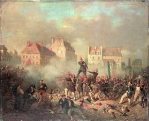 An Officer Giving the Order to Fire (Tony François de Bergue) - Muzeo.com
