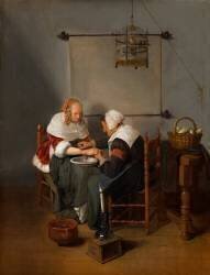 An Old Woman Bleeding a Young Woman (Quiringh Gerritsz van...) - Muzeo.com