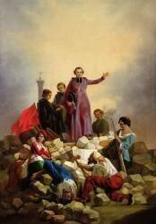Archbishop Affre on the Barricades (Joseph Felon) - Muzeo.com