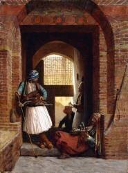 Arnaut bodyguards in Cairo (Jean-Léon Gérôme) - Muzeo.com