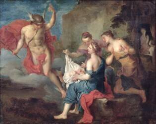 Bacchus Delivered to the Nymphs of Nysa (Jacques Courtin) - Muzeo.com