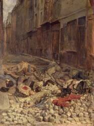 Barricade in the Rue de la Mortellerie (Jean-Louis-Ernest Meissonier) - Muzeo.com