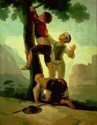 Boys Climbing a Tree (Francisco de Goya) - Muzeo.com