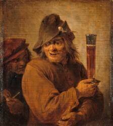 Buveur et fumeur (David Teniers the Younger) - Muzeo.com