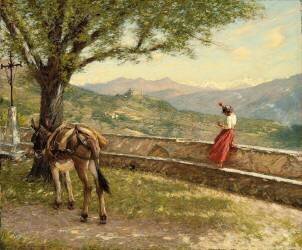 Calling to the Valley (Henry Herbert la Thangue) - Muzeo.com