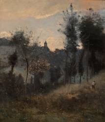 Canteleu près de Rouen (Jean-Baptiste Camille Corot) - Muzeo.com