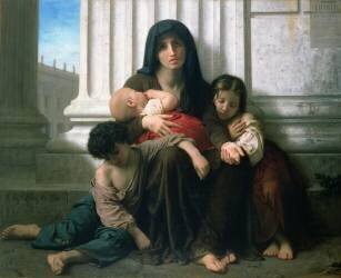 Charity or The Indigent Family' (William Bouguereau) - Muzeo.com