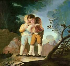 Children Inflating a Bladder (Francisco de Goya) - Muzeo.com