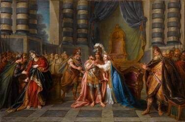 Cléopâtre avalant le poison (Charles-Antoine Coypel) - Muzeo.com