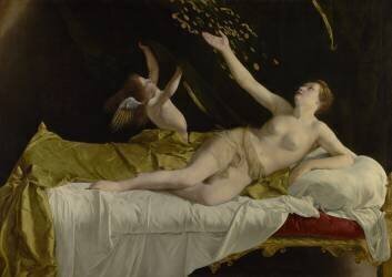 Danaë and the Shower of Gold (Orazio Gentileschi) - Muzeo.com
