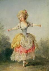 Dancer in Louis XVI costume (Jean-Frédéric Schall) - Muzeo.com