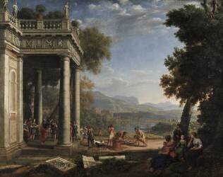 David sacré roi par Samuel (Claude Gellée) - Muzeo.com