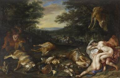 Diana and her Nymphs after their Hunt (Jan Brueghel the Younger) - Muzeo.com