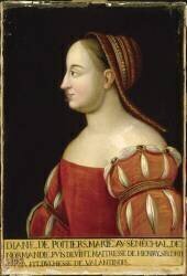 Diane de Poitiers, duchesse de Valentinois (1500-1566), favorite d'Henri II (anonymous) - Muzeo.com