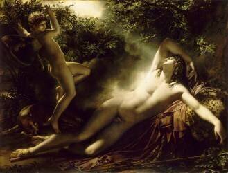Endymion, effet de lune dit aussi Le Sommeil d'Endymion (Anne-Louis Girodet) - Muzeo.com
