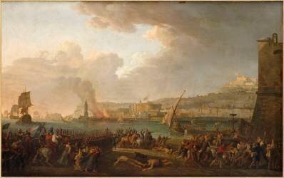 Entrée de l'armée française commandée par le général Championnet à Naples, le 21 janvier 1799 (Jean-Jacques-François Taurel) - Muzeo.com
