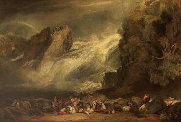 Falls of the Rhine at Schaffhausen (Joseph Mallord William Turner...) - Muzeo.com