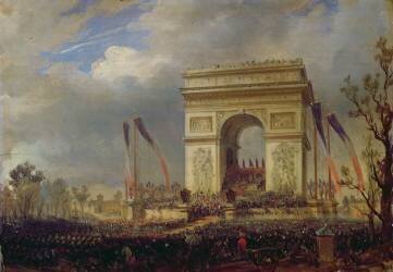 Fete de la Fraternite at the Arc de Triomphe (Hippolyte Sebron) - Muzeo.com