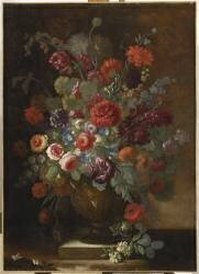 Fleurs dans un vase (Willem van Aelst) - Muzeo.com