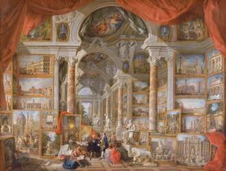 Galerie de vues de la Rome Moderne (Giovanni Paolo Pannini) - Muzeo.com