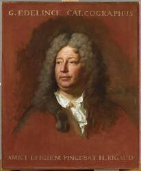Gérard Edelinck (1641-1707), graveur (Hyacinthe Rigaud) - Muzeo.com