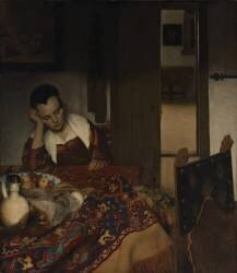 Girl asleep at a table (Johannes Vermeer) - Muzeo.com