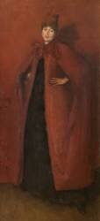 Harmony in Red: Lamplight (James Abbott McNeill Whistler) - Muzeo.com
