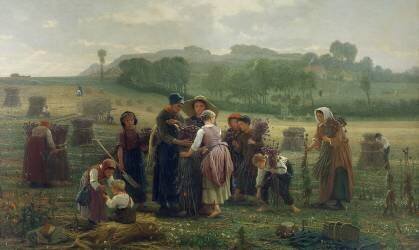 Harvesting Poppies in Picardy (Désiré-François Laugée) - Muzeo.com