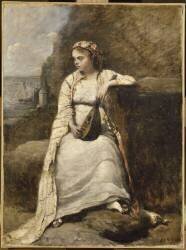 Haydée (jeune femme en costume grec) (Jean-Baptiste Camille Corot) - Muzeo.com