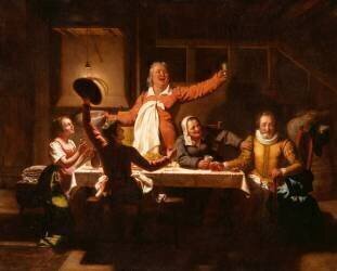 Henri IV chez le meunier Michaud (Alexandre Menjaud) - Muzeo.com