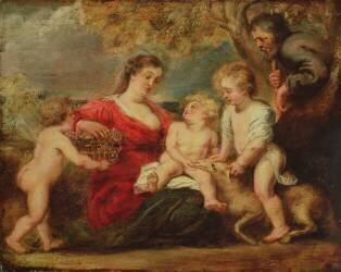 Holy Family in a Landscape (Peter Paul Rubens) - Muzeo.com
