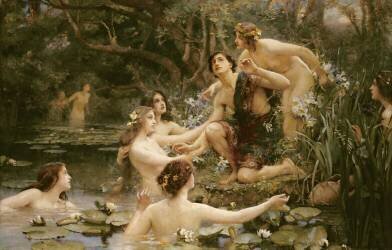 Hylas and the Water Nymphs (Henrietta Rae) - Muzeo.com