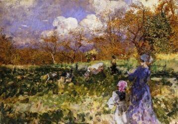 In the Meadow (Mose Bianchi) - Muzeo.com