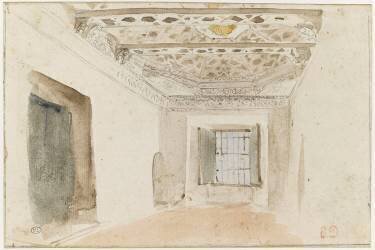 Intérieur arabe, dit chambre de Delacroix, à Meknès (Eugène Delacroix) - Muzeo.com