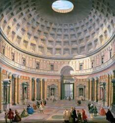 Interior of the Pantheon (Giovanni Paolo Pannini) - Muzeo.com