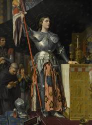 Joan of Arc at the coronation of King Charles VII in Reims Cathedral (Jean-Auguste-Dominique Ingres) - Muzeo.com