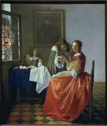 La Jeune Fille au verre de vin (Johannes Vermeer) - Muzeo.com