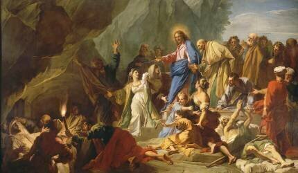 La résurrection de Lazare (Jean Jouvenet) - Muzeo.com