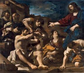 La Resurrection de Lazare (Guercino) - Muzeo.com