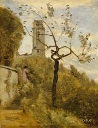 La tour de Montlhéry (Essonne) (Jean-Baptiste Camille Corot) - Muzeo.com