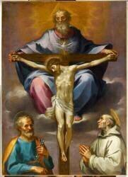 La Trinité avec saint Pierre et saint Bernardin (Ventura Salimbeni) - Muzeo.com