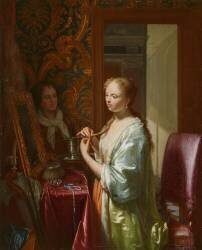 Lady at her Toilet (Philip van Dyck) - Muzeo.com