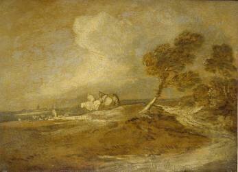 Landscape with Horseman (Thomas Gainsborough) - Muzeo.com