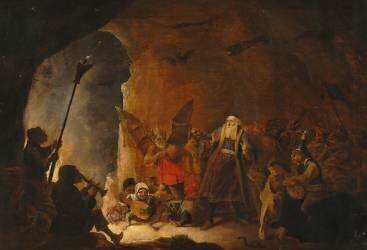 L'arrivée du mauvais riche en enfer (David Teniers the Younger) - Muzeo.com