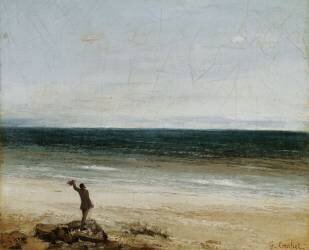 Le bord de mer à Palavas (Gustave Courbet) - Muzeo.com