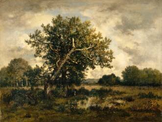 Le braconnier (Narcisse Diaz de la Pena) - Muzeo.com